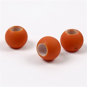 Link beads, perler, orange